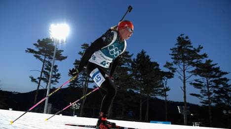 Franziska Hildebrand geht beim Massenstart nicht an den Start