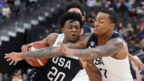 De'Aaron Fox (l.) hat seine Absage für die Basketball-WM erklärt