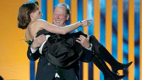 Wolfgang Pichler war eine Schlüsselfigur hinter dem Aufstieg von Magdalena Forsberg - hier bei einer Sportgala