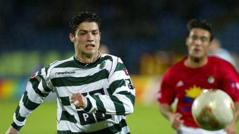 Cristiano Ronaldo im Trikot von Sporting Lissabon