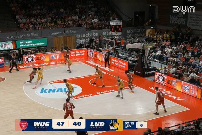 Fitness First Würzburg Baskets - MHP RIESEN Ludwigsburg