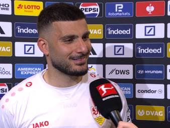 Deniz Undav hofft auf eine WM-Nominierung. Auf den Bundestrainer angesprochen, hat der Stuttgarter Stürmer einen wohlwollenden Wunsch für diesen übrig. 