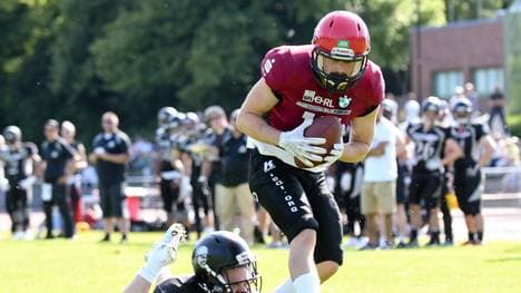 Frederik Myrup-Nielsen (r.) erzielte drei Touchdowns