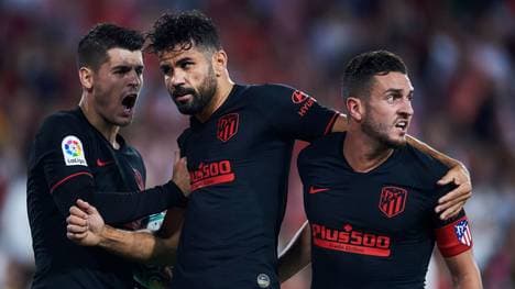 Álvaro Morata (l.) erzielte in der vergangenen Saison 12 Tore in La Liga