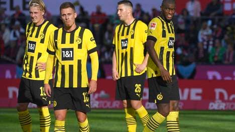 Thorgan Hazard (2.v.l.) soll den BVB verlassen