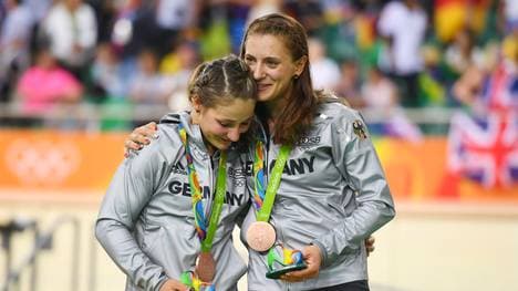 Kristina Vogel (l.) und Miriam Welte bildeten über viele Jahre ein erfolgreiches Duo