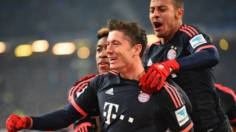Robert Lewandowski erzielte in Hamburg einen Doppelpack