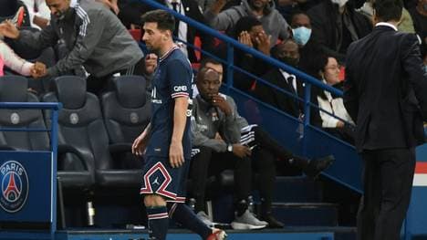 Lionel Messi mit Trainer Mauricio Pochettino