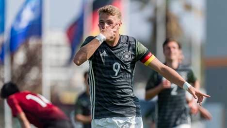 Jann-Fiete Arp erzielte einen Doppelpack im WM-Achtelfinale gegen Kolumbien