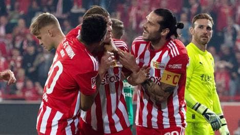 Union feiert den Ausgleich gegen Gladbach