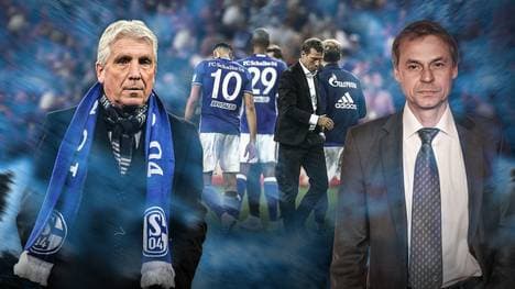Klaus Fischer (l.) und Olaf Thon spielten lange Jahre für Schalke 04