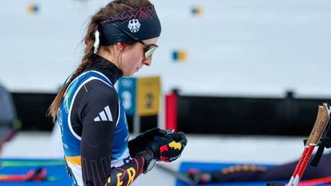 Vanessa Voigt musste sich im Olympia-Einzel im Biathlon mit Platz 4 begnügen