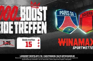 CL-Gipfel in Paris: Bayern vs. PSG! Sensationelle Winamax Quote 15,0 auf „Beide treffen“