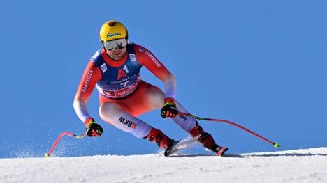 Bei der Abfahrt: Niels Hintermann