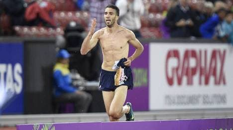 Mahiedine Mekhissi zog sich bereits vor der Ziellinie aus 