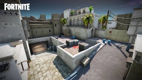 Dust 2 Map in Fortnite