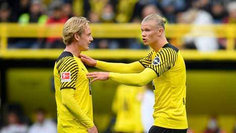 Erling Haaland (r.) ist zurück nach seiner Verletzung