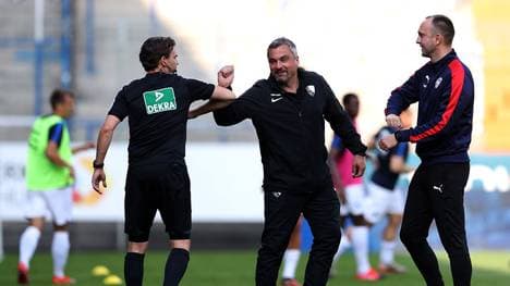 Thomas Reis' (2.v.r.) Bochumer konnten zuletzt gegen Holstein Kiel punkten