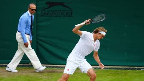 Alexander Zverev war zwischenzeitlich frustriert