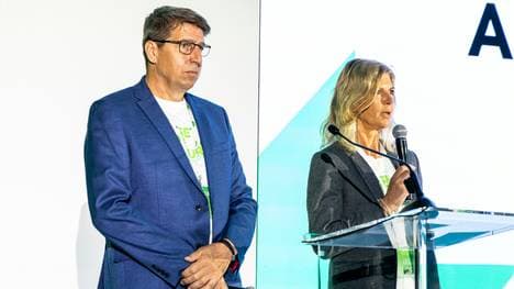 Die SPORTS20-Gründer Tanja Ferkau (r.) und Stefan Wagner