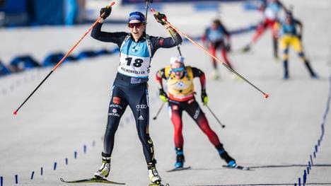 Franziska Preuß konnte am Holmenkollen jubeln