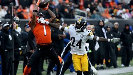 Müssen die Cincinnati Bengals zum Saisonstart ohne Ja'Marr Chase (l.) auskommen?