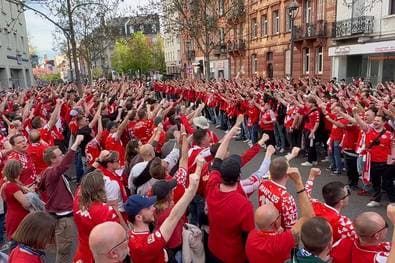 Der größte Fanmarsch der Vereinsgeschichte