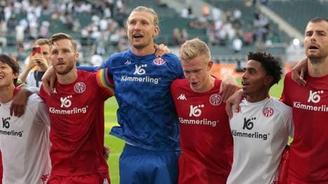 Mainzer Spieler im Winter im Trainingslager in Spanien