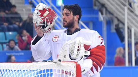 Kevin Poulin spielte bei den Olympischen Spielen 2018 für Kanada