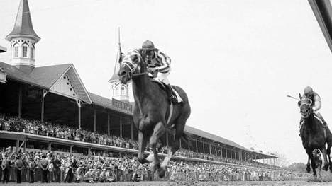 Secretariat beim Kentucky Derby im Mai 1973