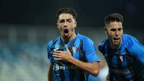 Jubel bei den Spielern von Inter d'Escaldes