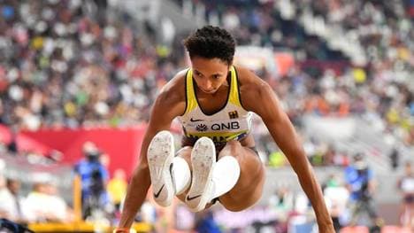 Malaika Mihambo wurde in Doha in der Weitsprung-Quali ihrer Favoritenrolle gerecht