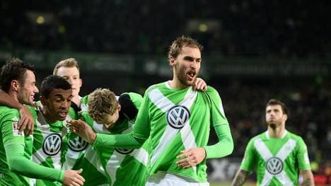 Der VfL Wolfbsurg jubelt