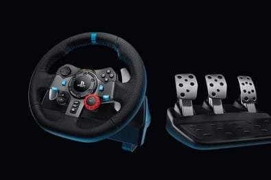 Unschlagbares Black Friday Angebot – Racing Wheel mit Pedalen