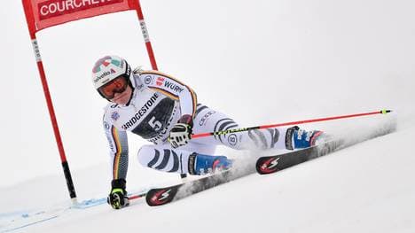 Riesenslalom in Courchevel mit Rebensburg, Shiffrin, Brunner, Viktoria Rebensburg führt nach dem ersten Durchgang des Riesenslaloms