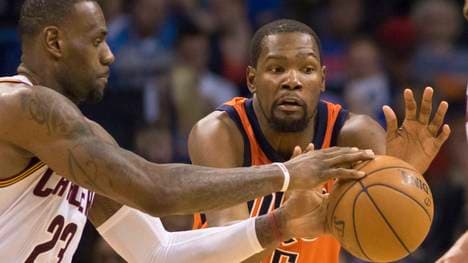 Kevin Durant war beeindruckt von LeBron James' Block