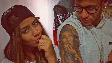 Neymar Tattoo Schwester