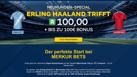 Merkur Bets Quotenboost Manchester City vs Liverpool