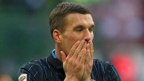 Lukas Podolski im Trikot von Inter Mailand