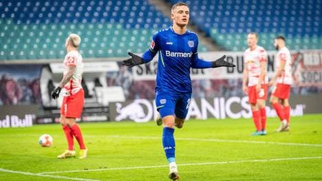 Florian Wirtz sorgte für die Führung von Leverkusen in Leipzig