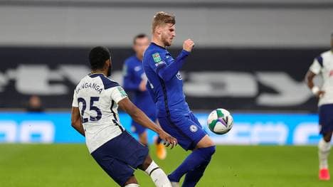 Timo Werner erzielt gegen Tottenham sein erstes Tor für Chelsea