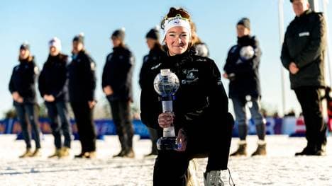 Lou Jeanmonnot mit der kleinen Kristallkugel in der Verfolgung