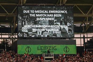 Medizinischer Notfall bei Finale