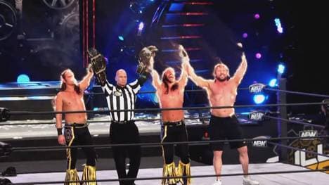 Bei AEW Dynamite waren die Young Bucks und Kenny Omega erstmals seit dem Eklat wieder zu sehen
