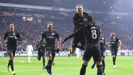 Luka Jovi traf bereits nach 58. Sekunden zur Führung für Eintracht Frankfurt