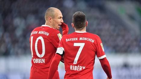 Arjen Robben (l.) und Franck Ribery (r.) starten für den FC Bayern gegen den BVB