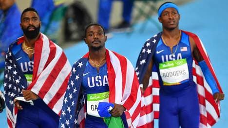 Tyson Gay, Justin Gatlin und Mike Rodgers verloren die Bronzemedaille