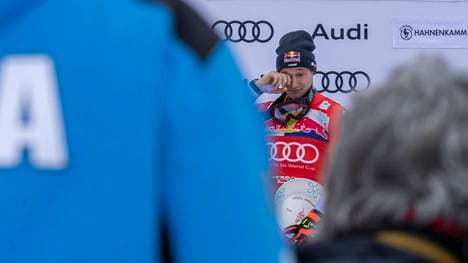 Marco Odermatt musste sich in Kitzbühel geschlagen geben