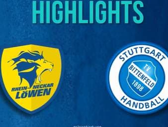 Die Highlights der Partie Rhein-Neckar Löwen - TVB Stuttgart aus der Handball-Bundesliga im Video.