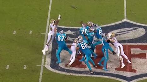 Cam Newton ließ sich von der Bedrängnis nicht aus der Ruhe bringen